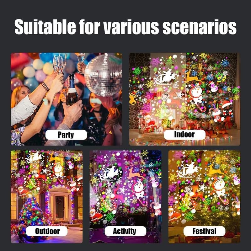 ⚡Black Friday Promotional Sale 49% OFF!🔥LED Christmas Projection Lamp