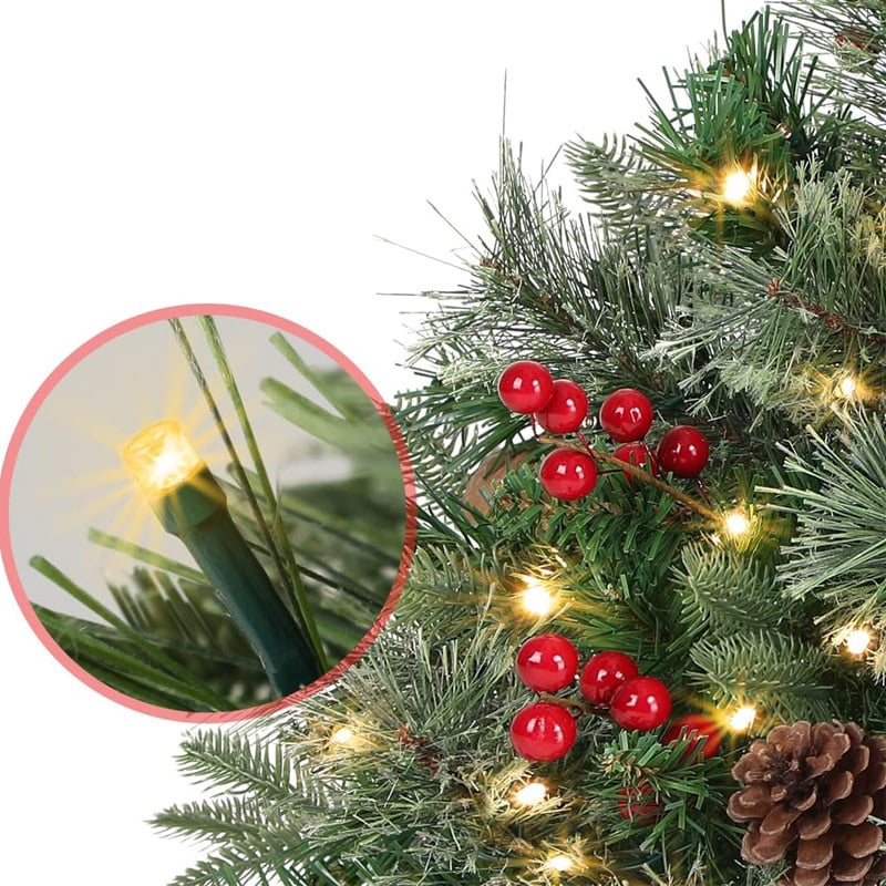 🔥🔥Final 5 Hours: 50% OFF🎄Pre-lit Artificial Christmas Tree Urn Filler💐