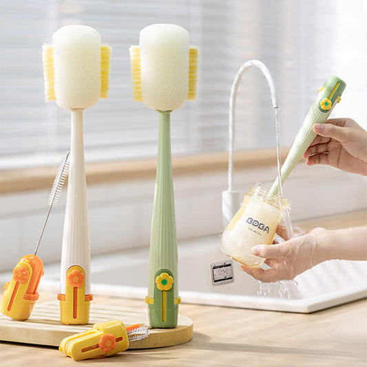 2026🔥 5-in-1 cup cleaner, long-handled multi-functional thermos cup cleaner, baby bottle cleaner