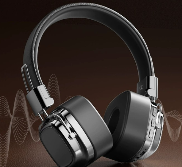 Retro on-ear true wireless Bluetooth headset with heavy bass noise reduction and high-quality sound