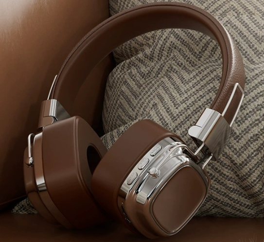 Retro on-ear true wireless Bluetooth headset with heavy bass noise reduction and high-quality sound