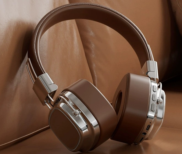 Retro on-ear true wireless Bluetooth headset with heavy bass noise reduction and high-quality sound