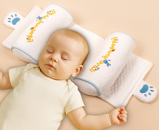 Baby head-shaping pillow, pull-out type, specially designed for babies aged 0-6 months and older to correct and prevent flat head syndrome.